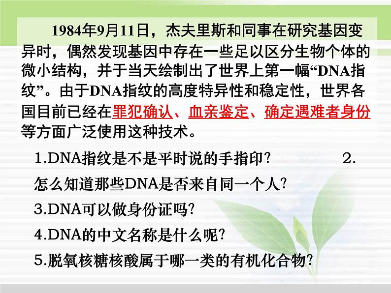 必修1 第2章 第3节遗传信息的携带者——核酸2 课件02