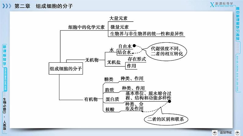 高中生物人教版必修1课件：章末归纳整合205