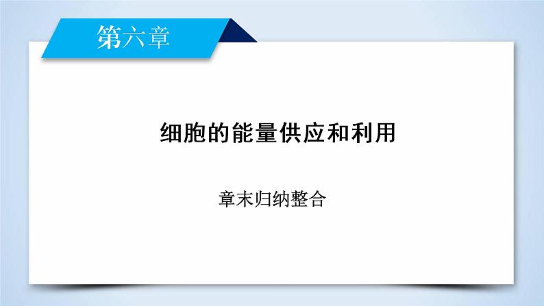 高中生物人教版必修1课件：章末归纳整合602