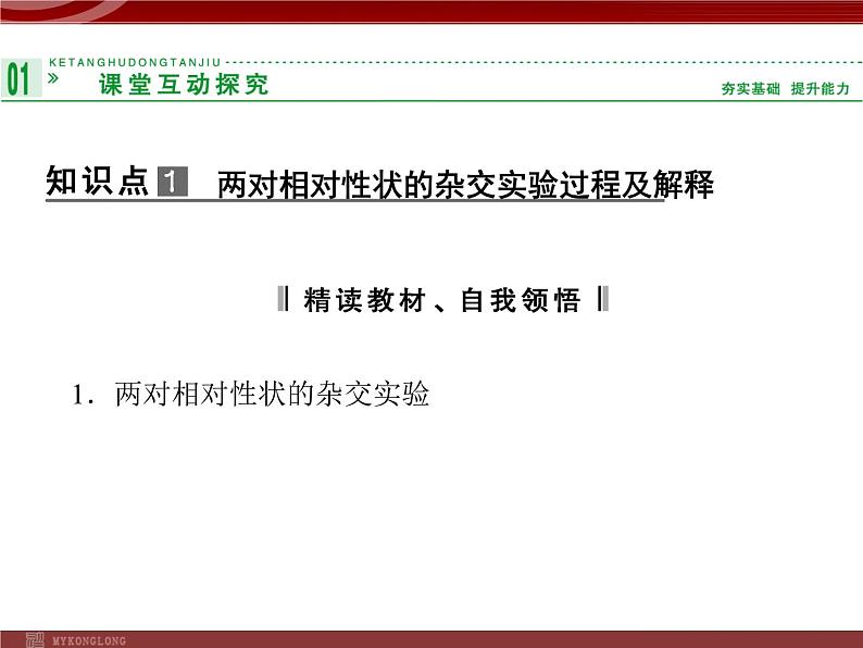 高效课堂同步课件：1-2盂德尔的豌豆杂交实验（二）（必修2）04