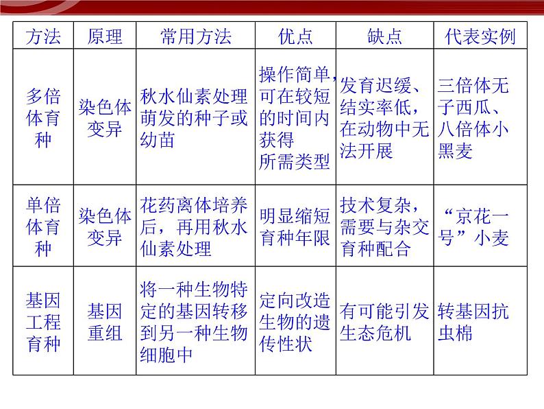 高效课堂同步课件：章末整合6《从杂交育种到基因工程》（必修2）04