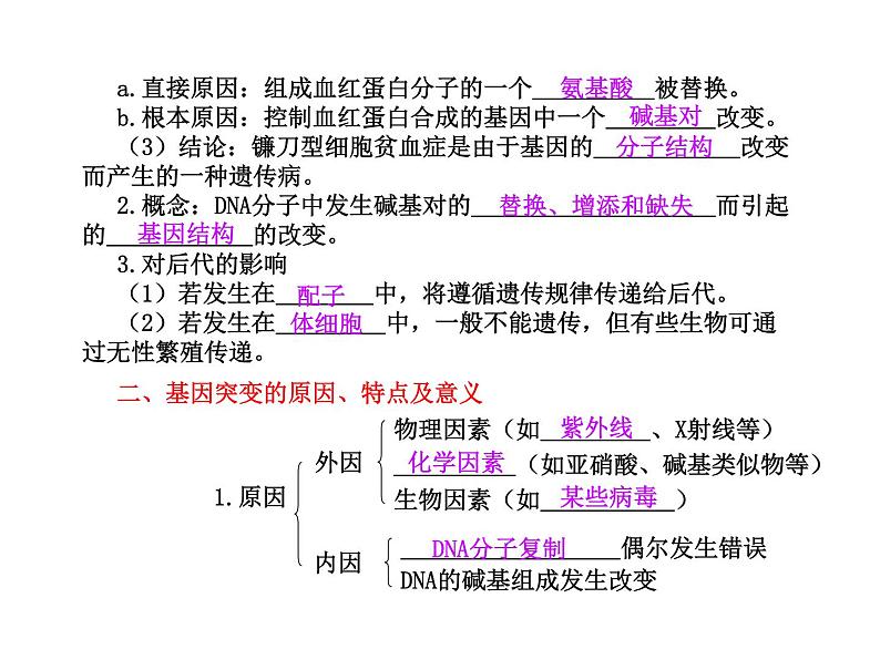 【人教版】高中生物必修二《 5.1 基因突变和基因重组》课件105