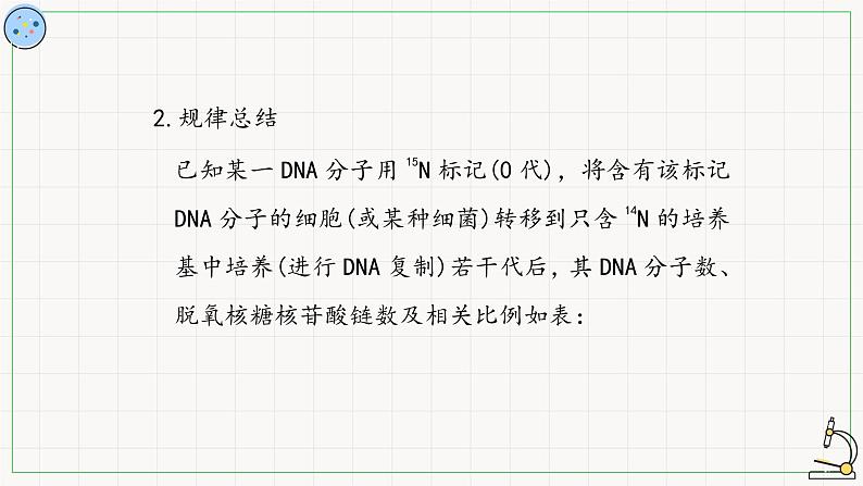 北师大版高中生物必修第二册：遗传信息的复制 课件PPT+教案+学案07