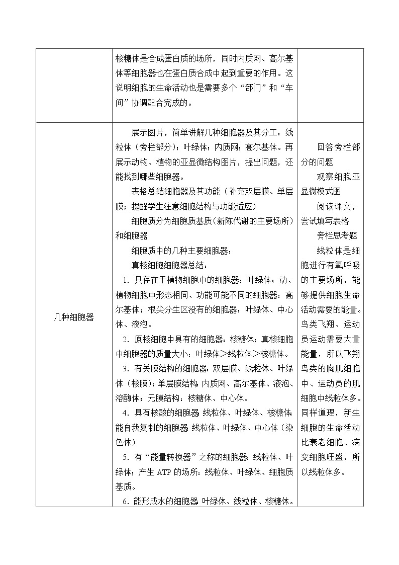 3.2(课件)细胞器之间的分工合作课件+教案+学案（3份打包）02