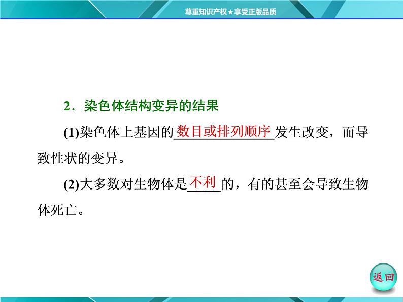 人教版必修2课件 第5章 第2节 染色体变异第4页