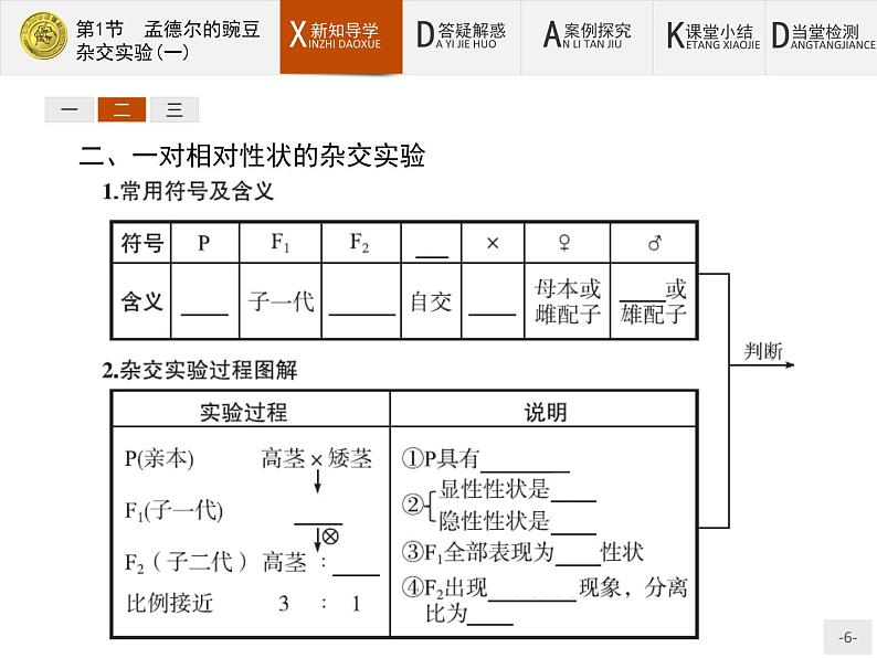 高中生物人教版必修2课件：1.1 孟德尔的豌豆杂交实验（一）06