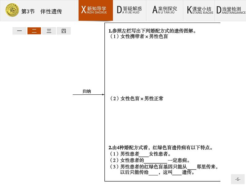 高中生物人教版必修2课件：2.3 伴性遗传06