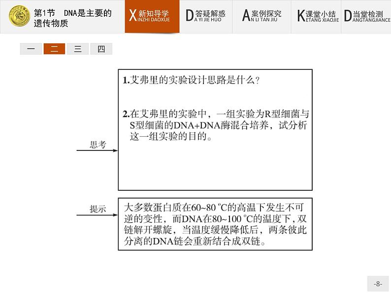 高中生物人教版必修2课件：3.1 DNA是主要的遗传物质第8页