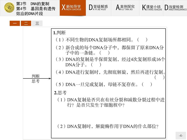 高中生物人教版必修2课件：3.3-4 DNA的复制-基因是有遗传效应的DNA片段04