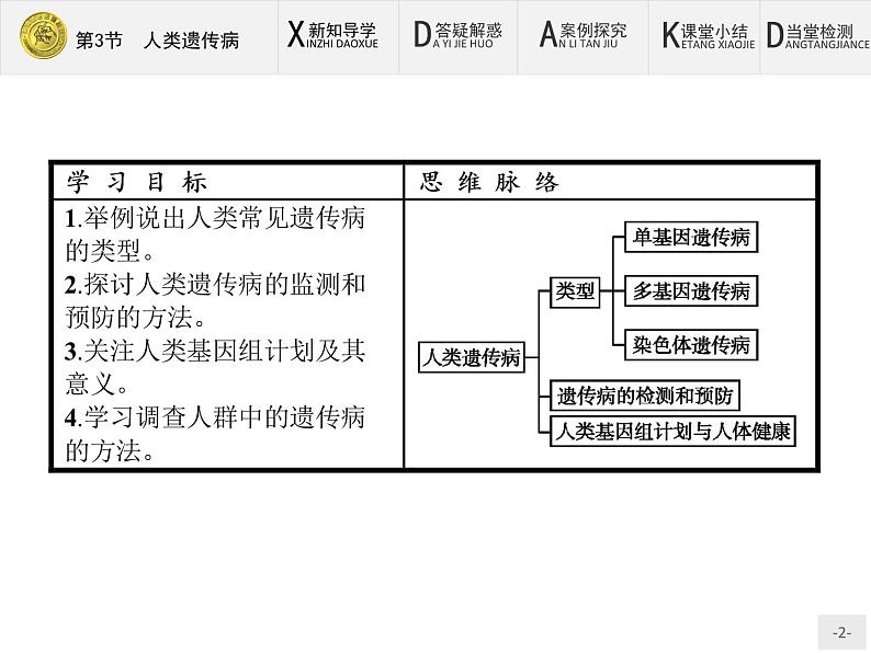 高中生物人教版必修2课件：5.3 人类遗传病02