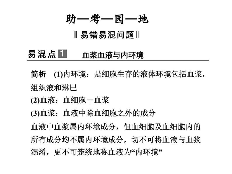 高效课堂同步课件：1章末整合《人体的内环境与稳态》（必修3）07