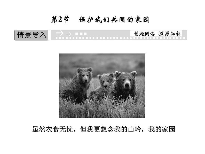 高效课堂同步课件：6-2保护我们共同的家园（必修3）第1页