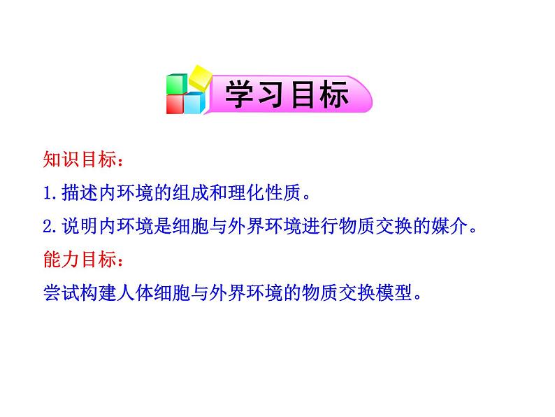 高中生物PPT授课课件（人教版必修3）1.1细胞生活的环境02