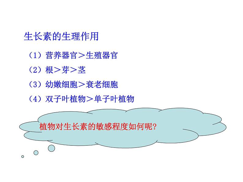 高中生物PPT授课课件（人教版必修3）3.2生长素的生理作用08