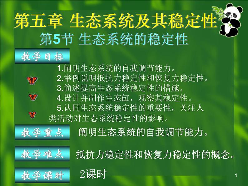 必修3 稳态与环境5.5生态系统的稳定性（42张） 课件01