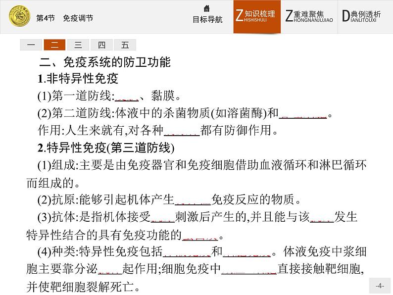 2018版高中生物人教版必修3课件：2.4 免疫调节04