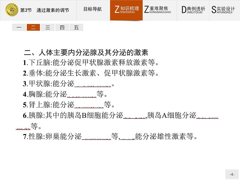 2018版高中生物人教版必修3课件：2.2 通过激素的调节04