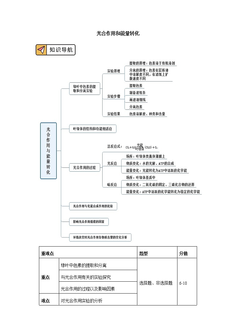 2020-2021学年高一上学期生物人教版（2019）必修一 第5章 细胞的能量供应和利用 第4节 学案01