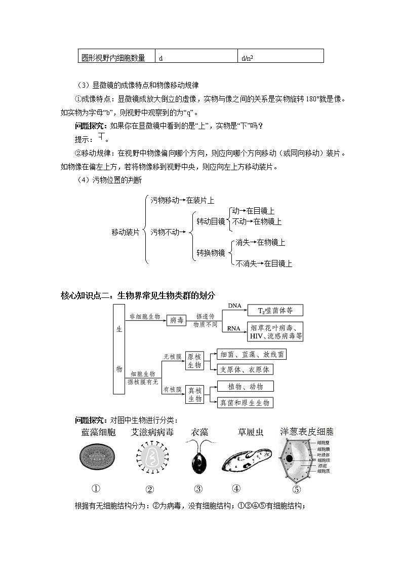 2020-2021学年高一上学期生物人教版（2019）必修一第1章 走近细胞学案03
