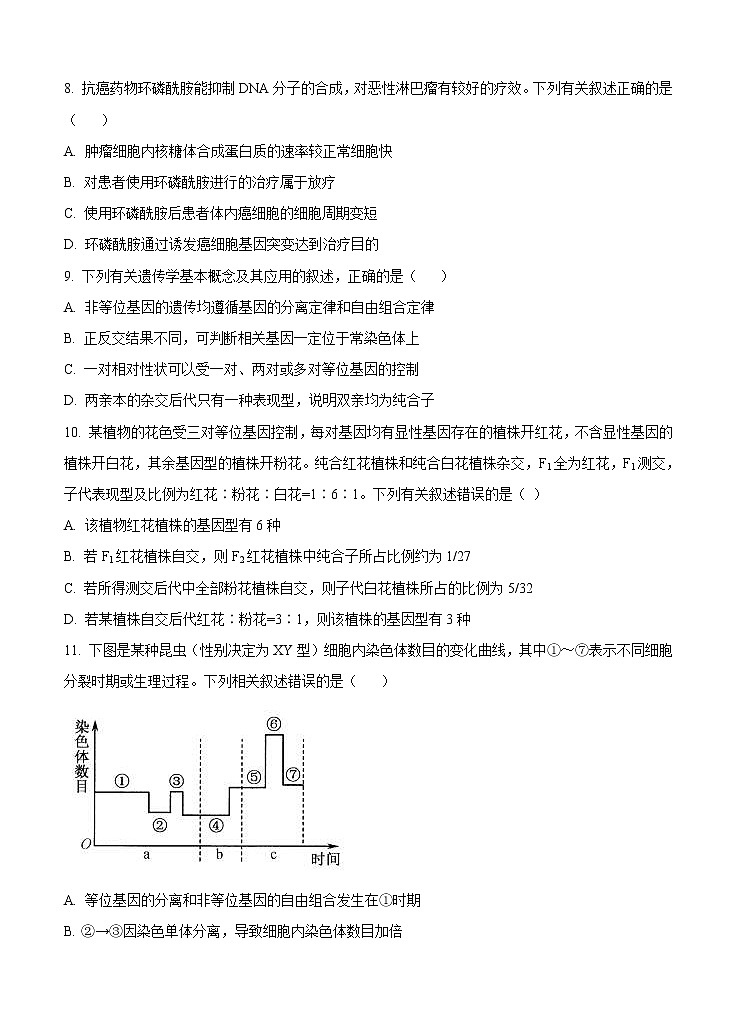 河南省郑州市、商丘市名师联盟2021届高三11月教学质量检测 生物(含答案)03