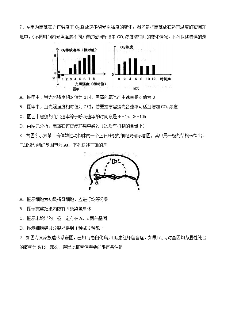 山东省枣庄滕州市2021届高三上学期期中考试 生物 (含答案)03
