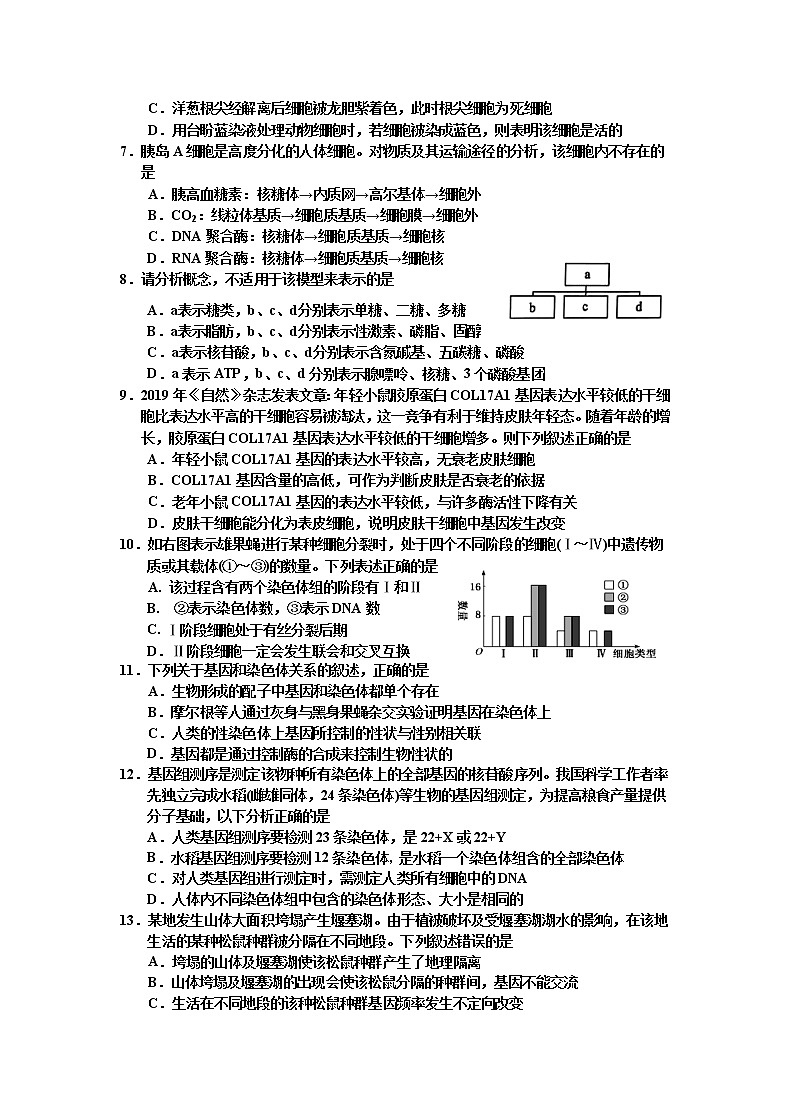 吉林省吉林市2021届高三上学期第二次调研测试（1月）生物 (含答案)02