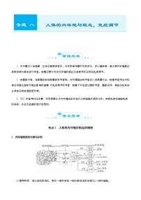 （新高考）2021届高考二轮复习专题八 人体的内环境与稳态、免疫调节 教师版