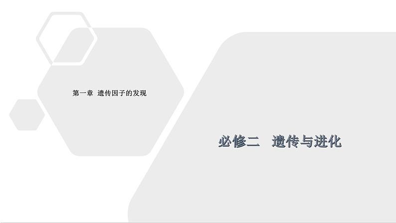 高中生物必修二遗传与进化第一章第二节孟德尔的豌豆杂交实验（二）课件，精品课示范课第1页