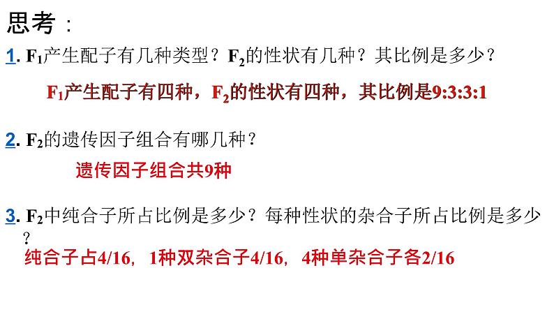 高中生物必修二遗传与进化第一章第二节孟德尔的豌豆杂交实验（二）课件，精品课示范课第7页