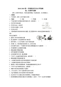 人教版淄博高二生物2018-2019年上学期期末试题