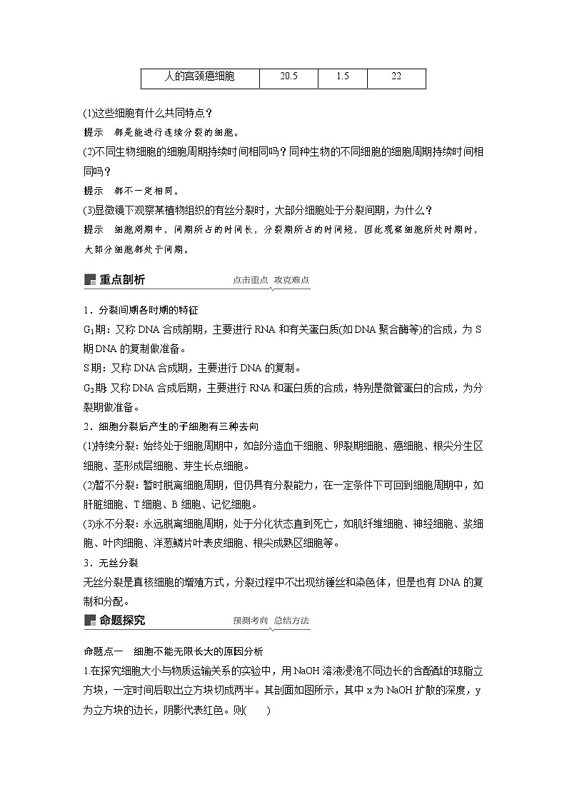 2020版高考生物大一轮人教讲义：第四单元 第11讲 细胞的增殖03