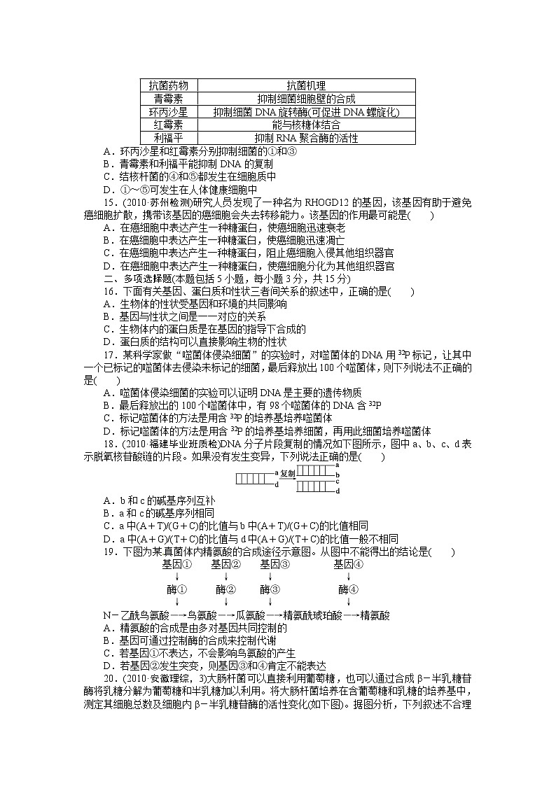 高考生物大一轮复习学案+作业第六单元 单元检测03