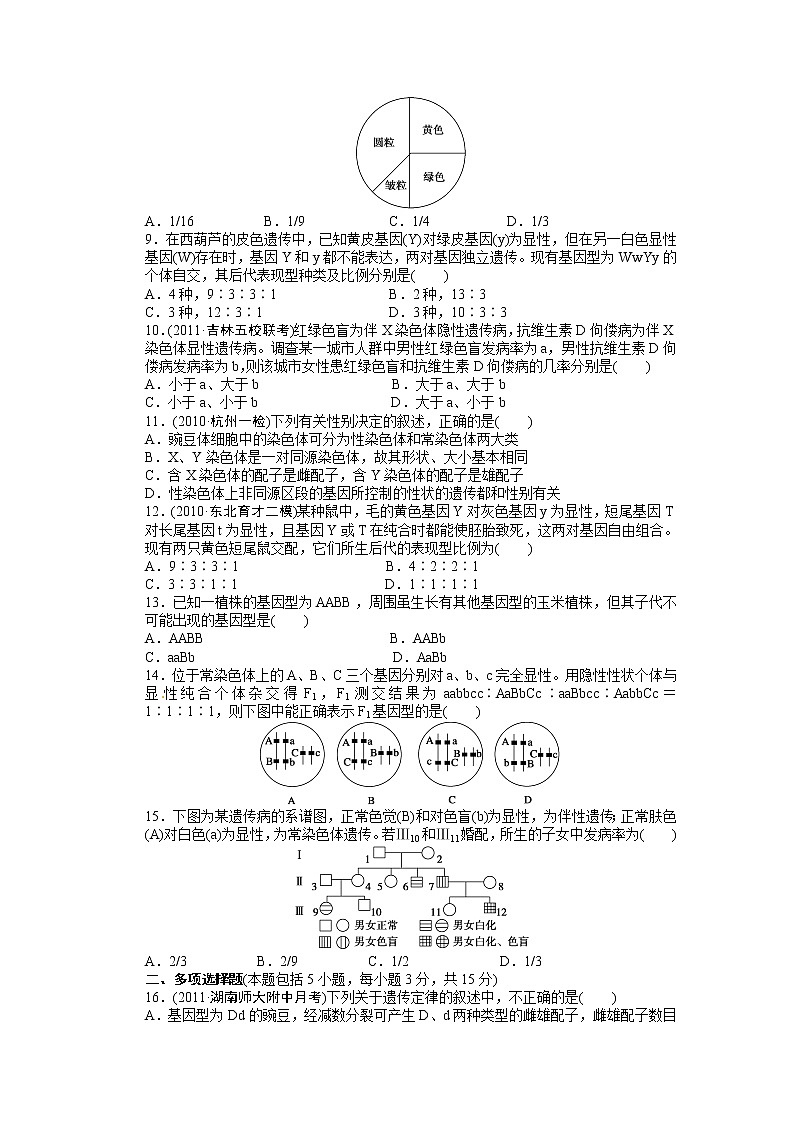 高考生物大一轮复习学案+作业第五单元 单元检测02