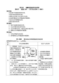 人教版 (新课标)必修1《分子与细胞》一 捕获光能的色素和结构教案及反思