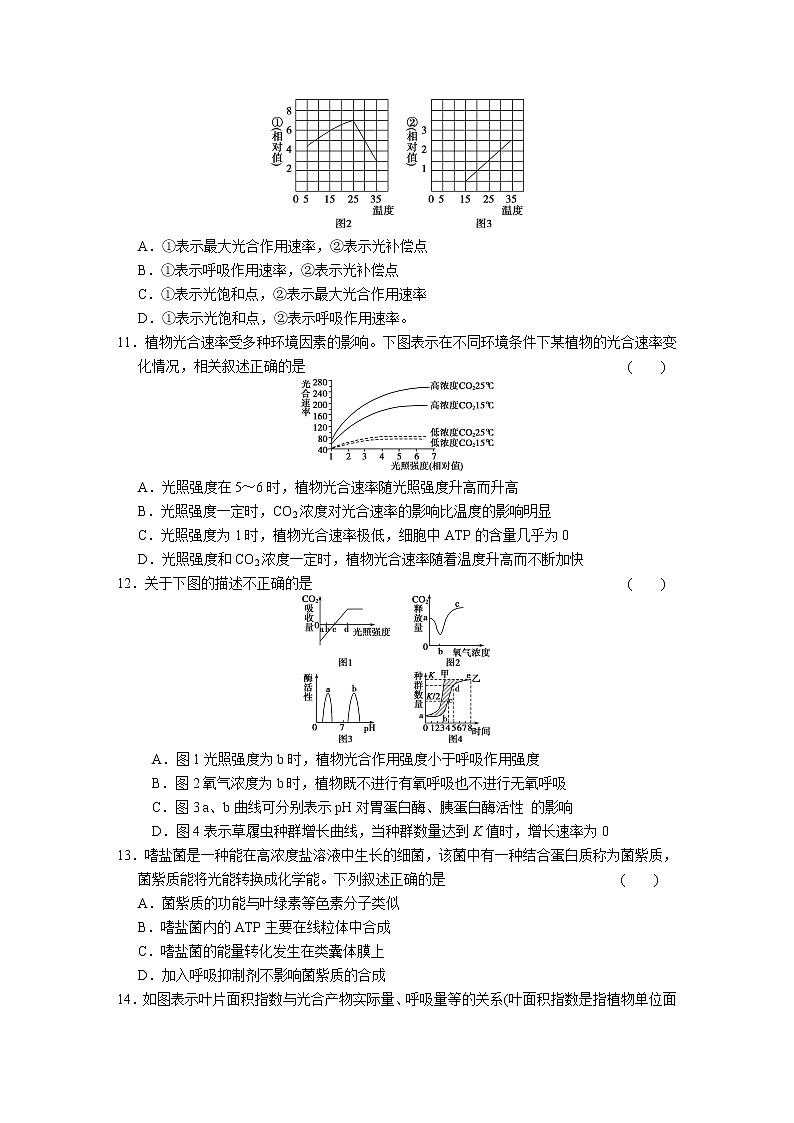 专题2　细胞的代谢 训练(1)第3页