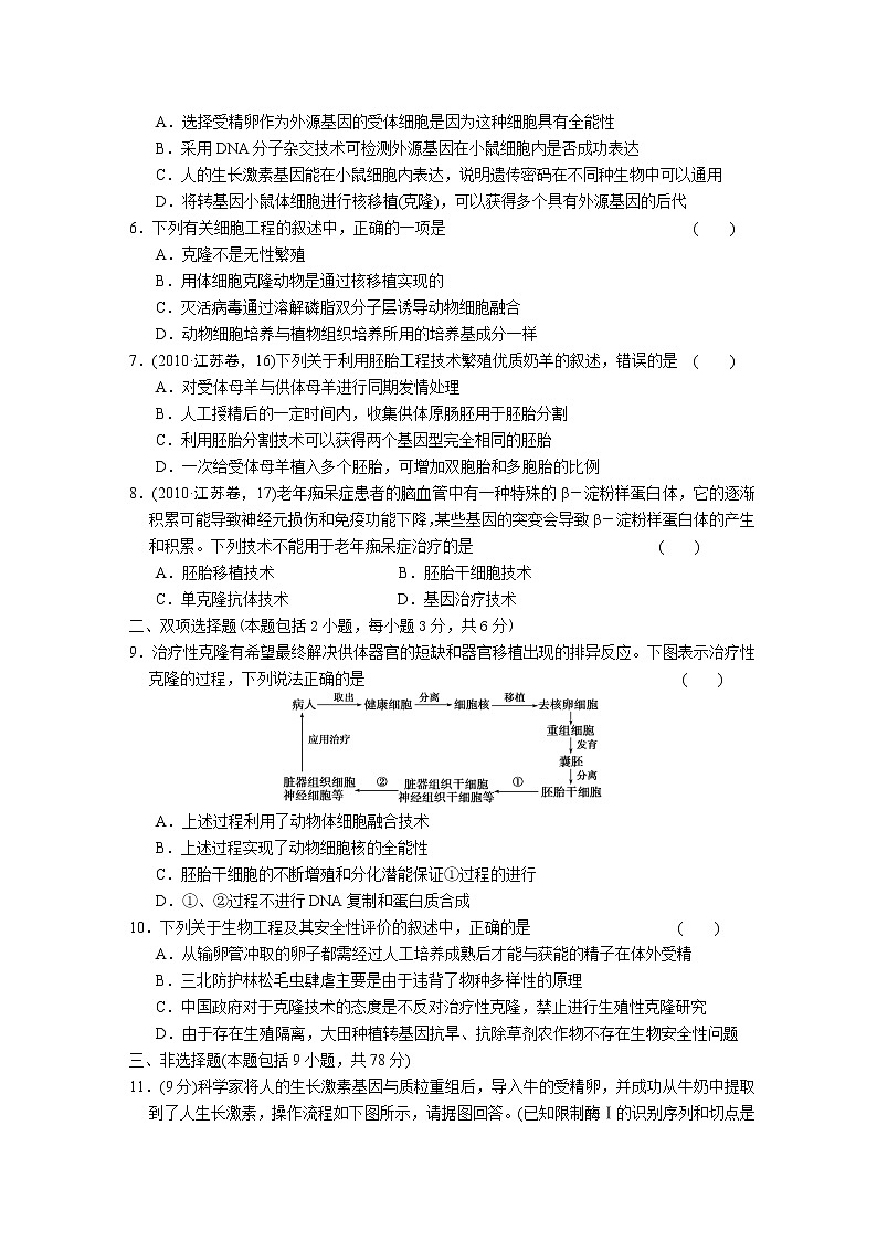 专题8　现代生物科技专题 训练02