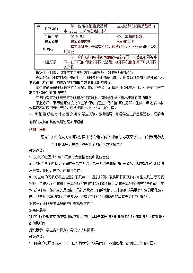 必修一第五章第3节《ATP的主要来源——细胞呼吸（2）》教案02
