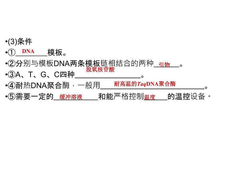 高效课堂同步课件：5-2多聚酶链式反应扩增DNA片段（选修1）06