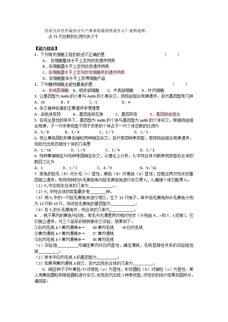 生物：2.1《农业生产中的繁殖控制技术》测试（新人教版选修2）第2页