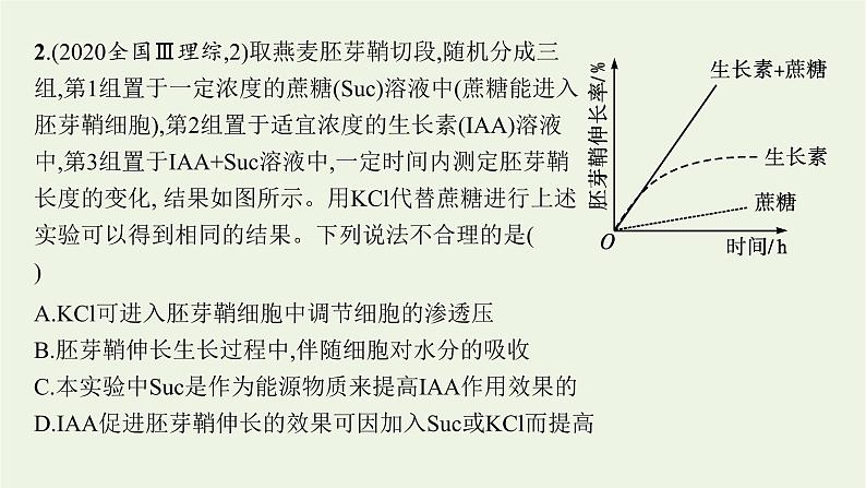 2021高考生物二轮复习第6讲植物的激素调节课件05