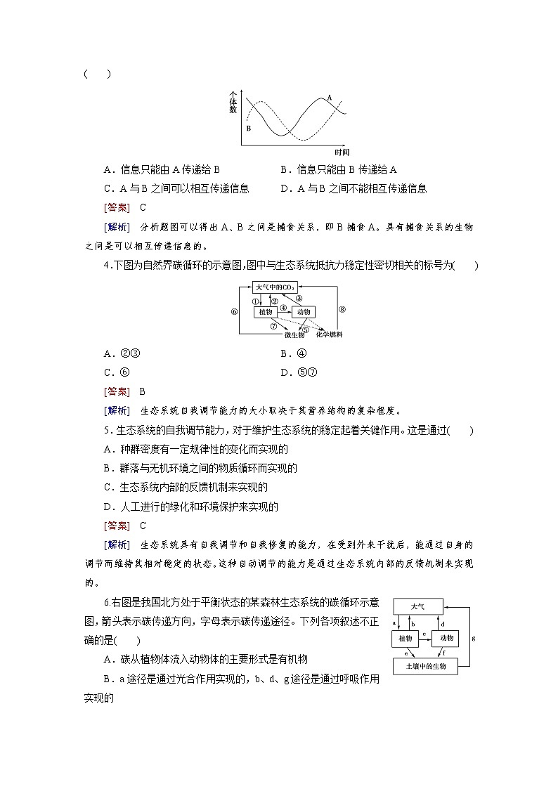 高中生物（人教版 必修3）练习：综合检测5第2页