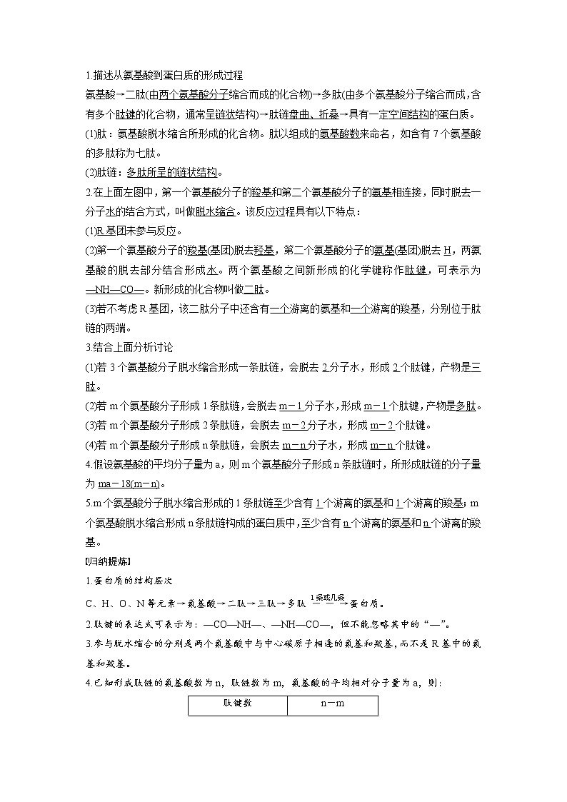 生物人教版必修1习题：2.2 生命活动的主要承担者——蛋白质（一） word版含解析03