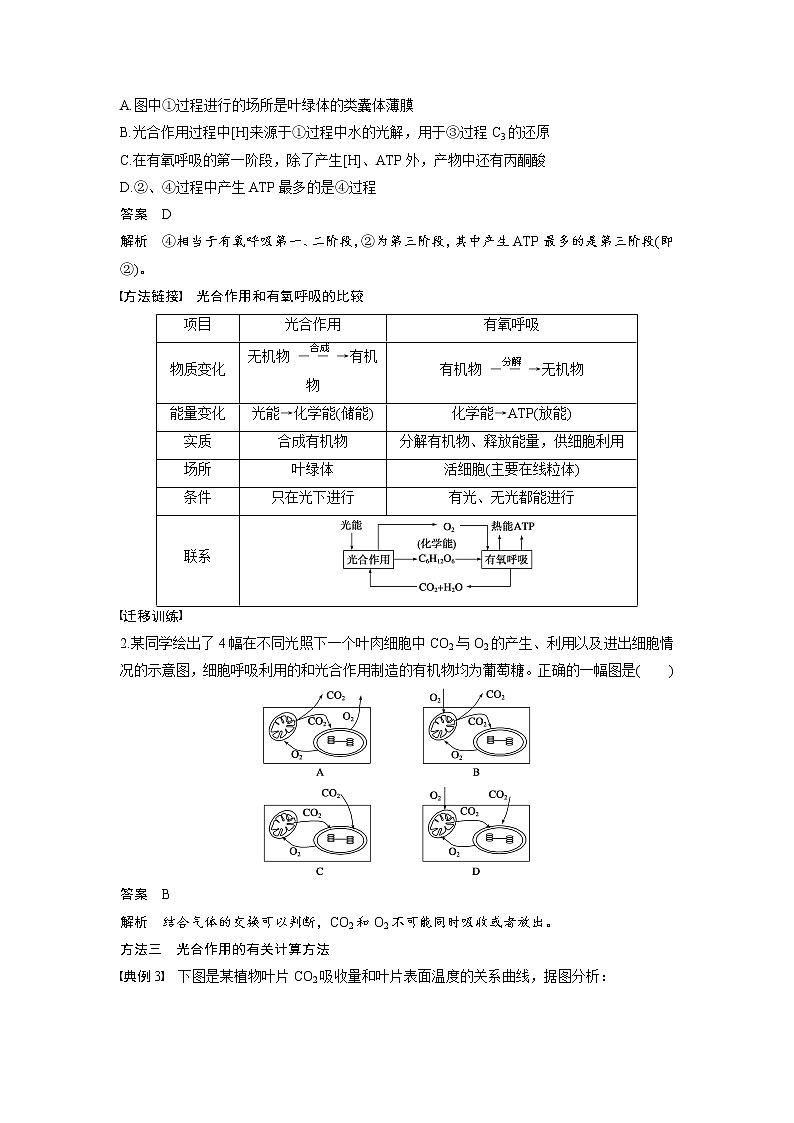 生物人教版必修1习题：章末整合（五） word版含解析03