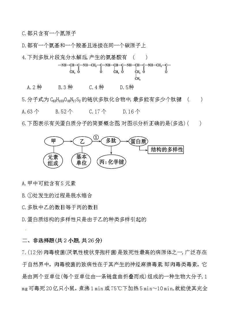 新人教版高中生物必修一课时提升卷(四)  第2章  第2节02