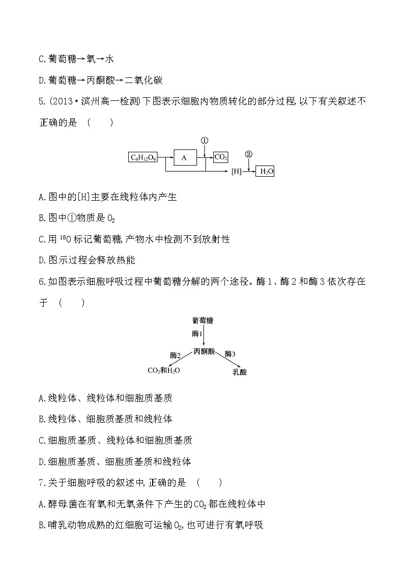 新人教版高中生物必修一课时提升卷(十五)  第5章  第3节02
