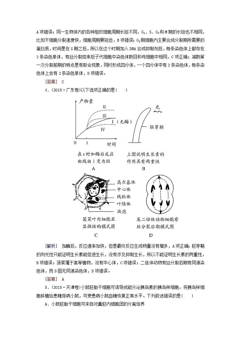 5高考生物二轮复习-专题训练15第2页