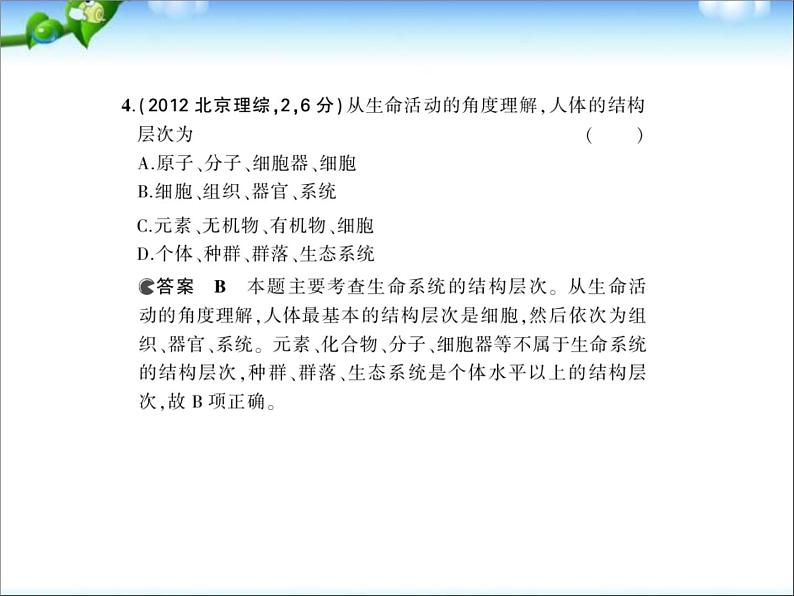 高考生物一轮复习课件：专题2_细胞的结构和功能06