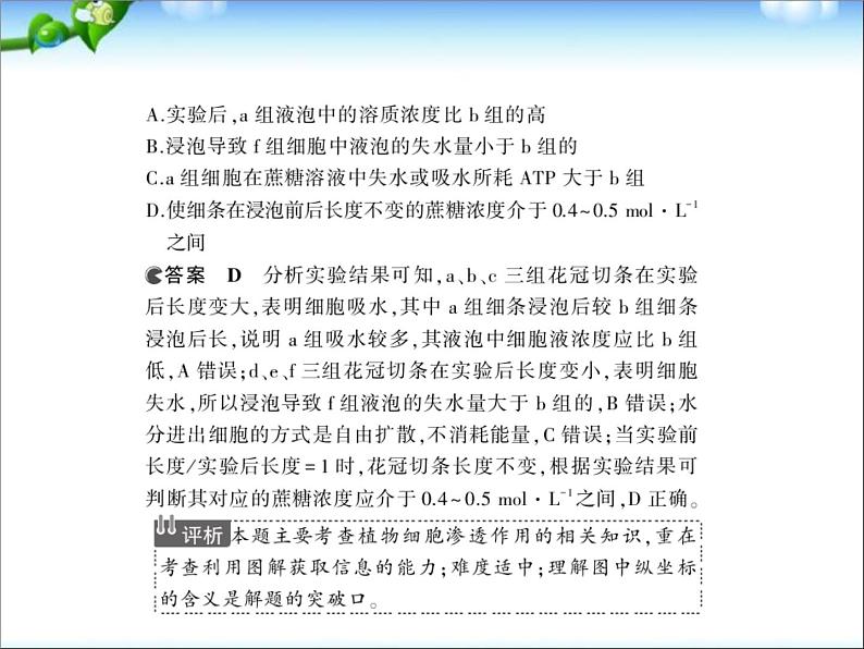 高考生物一轮复习课件：专题3_物质出入细胞的方式第5页