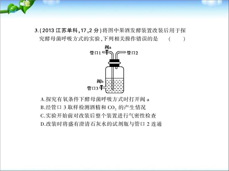 高考生物一轮复习课件：专题5_细胞呼吸第5页