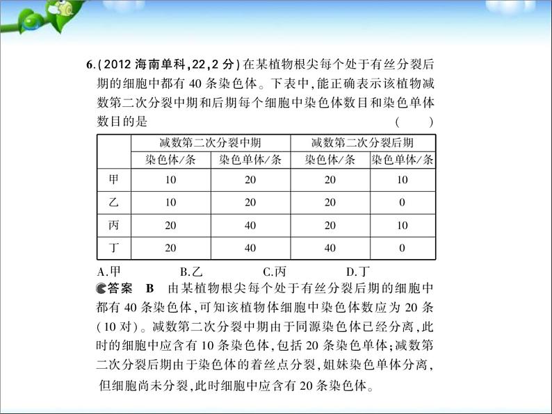 高考生物一轮复习课件：专题7_细胞的增殖08